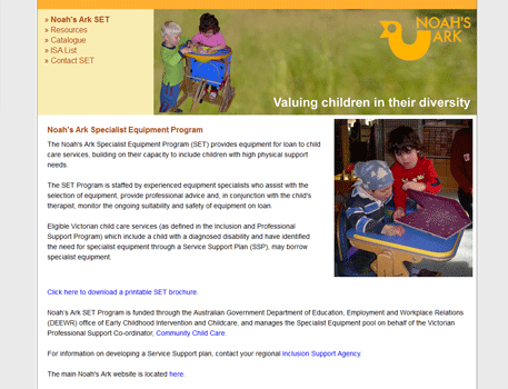 Specialist Equipment Program
